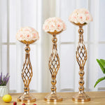 bougeoir support bougie décoration maison doré argenté rétro élégant vintage métal geometrique