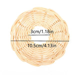 coasters tressés naturels traditionnels artisanats opaques intérieur extérieur camping decoration