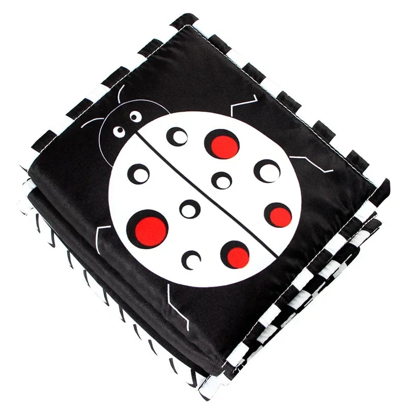 rideau lit bébé motif animal léopard araignée cercle losange moderne noir blanc