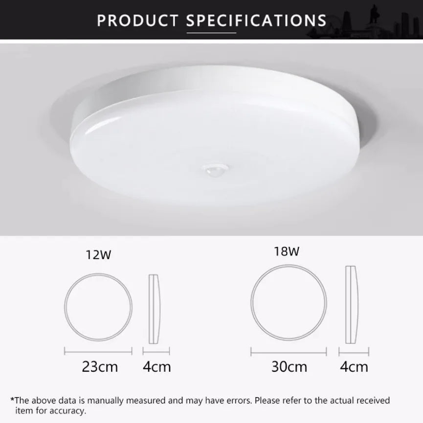 lampe moderne détecteur infrarouge led blanc flux lumineux élevé facile.surface montée garantie an
