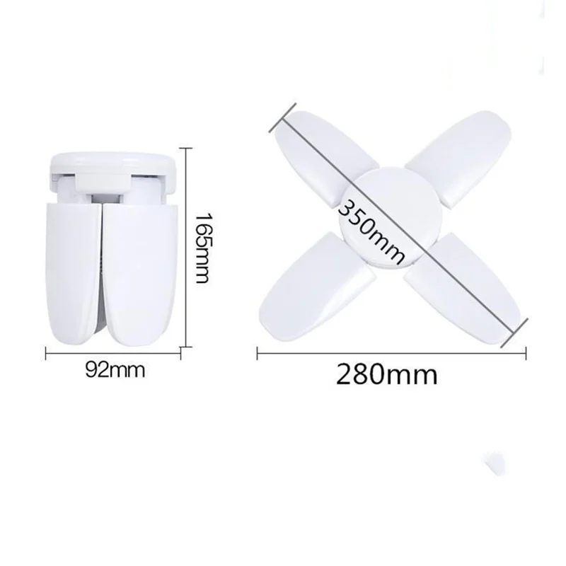 ampoule led pliable forme fleur éclairage blanc 6500k moderne original 180deg 2492000lm