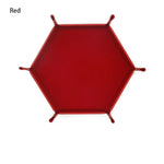 plateau jeu pliable moderne velours doux dés clips métalliques marron bleu marine rouge vert