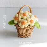 panier osier fleurs traditionnel marron clair décor intérieur maison fêtes anniversaires baby shower