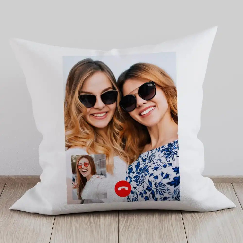 coussin carré moderne imprimé photos famille lavable coton polyester double sided print