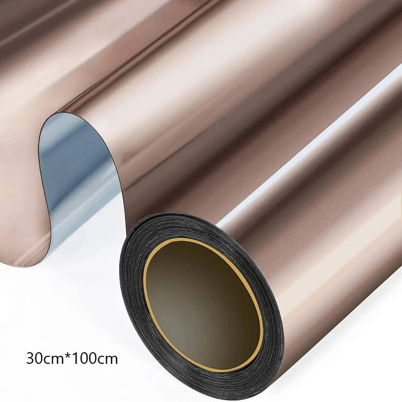 film fenêtre adhésif noir argent moderne protection solaire isolation thermique