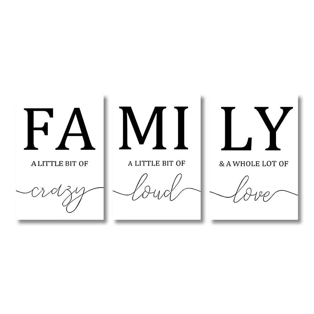 lettres calligraphie moderne minimaliste noir blanc affiche sans cadre salon chambre haut qualité imprimée