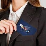 stylo animé fairy tail carte bancaire sticker réutilisable étui occlusion moderne bleu effets feu