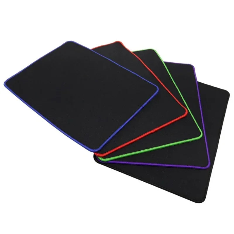 tapis souris antidérapant noir texture tissée adhésif moderne fournitures école équipement travail