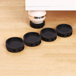 supports meubles anti vibration adhésifs noirs modernes meubles rond perforations pièces