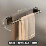 porte serviettes mural argenté moderne lisse serviettes gant vaisselle savon 50cm 30cm 40cm