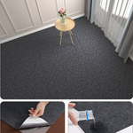 tapis gris foncé texture tissée moderne antidérapant pvc lavable intérieur cuisine salle bain portehôtel