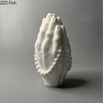 vase blanc moderne mains prière décoration sculptural chambre ornement statue erotique
