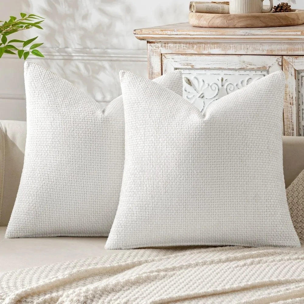taies d'oreiller polyester bleu marine beige gris contemporaines coussins paquet