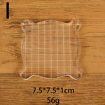 supports découpe transparents grille adhésif moderne bricolage scrapbooking