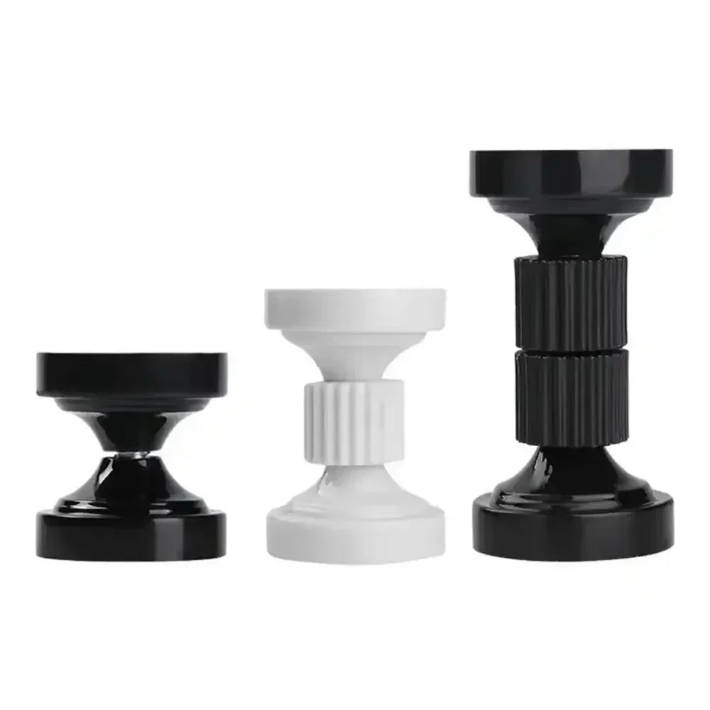 support fixation mural moderne eyelets vis noir blanc rond lisse