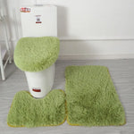 tapis toilette ensemble peluche douce moderne beige gris rose noir vert orange violet blanc