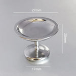 support bijoux moderne or argent adhésif rond lisse opaquet 13mm 17mm 20mm 23mm 27mm
