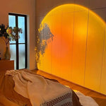 lampe ambiance circulaire projection mur décorative chambre salon LED USB