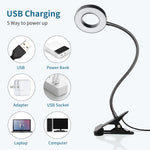 lampe flexible moderne pinces usb réglable éclairage étude protection yeux télécommande led noire