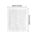 tapis bassin blanc perforé moderne antidérapant respectueux environnement adhésif caoutchouc cuisine