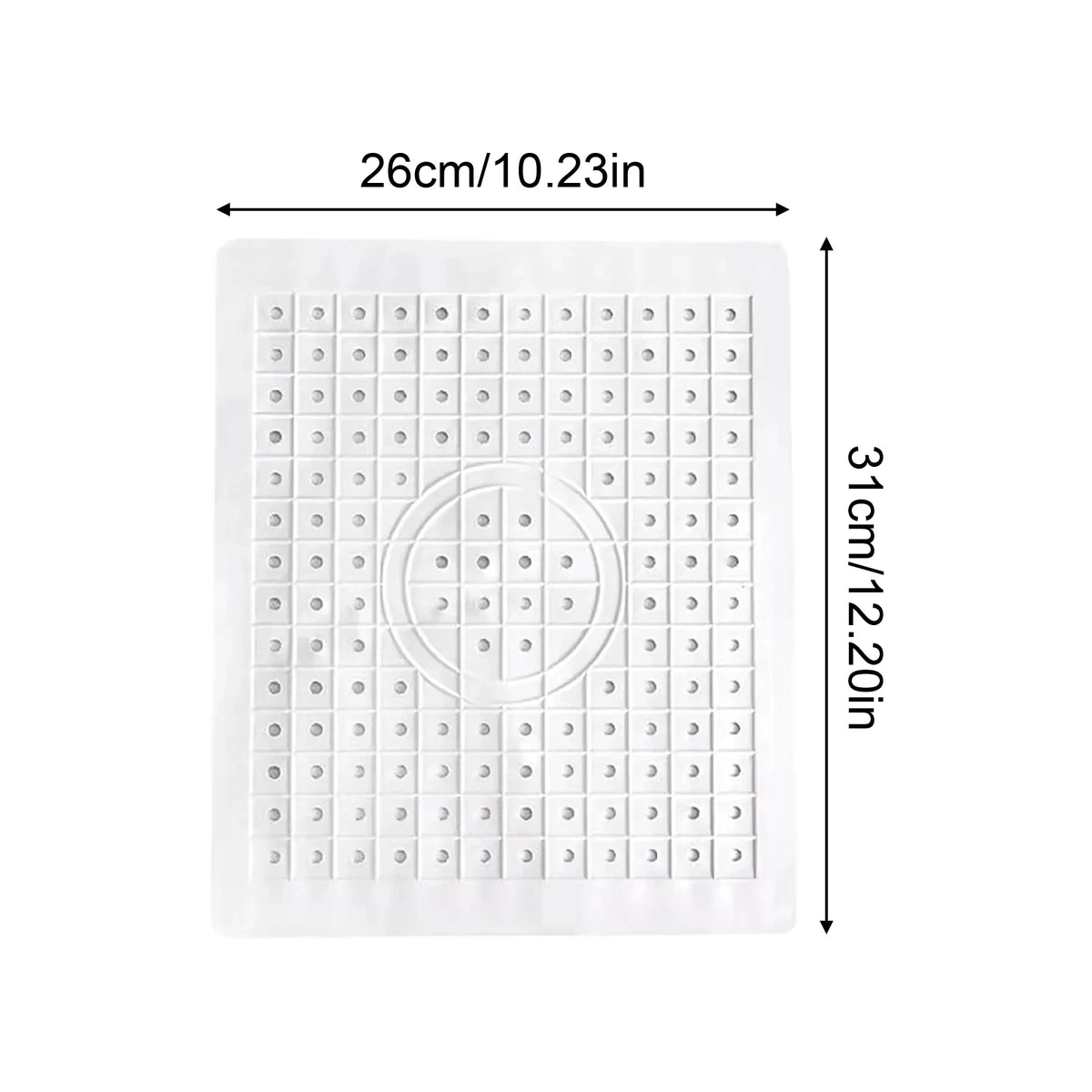 tapis bassin blanc perforé moderne antidérapant respectueux environnement adhésif caoutchouc cuisine