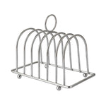 organisateur tranches pain argenté réfrigérateur toast holder slicer rangement rétro utilitaire pieds billes
