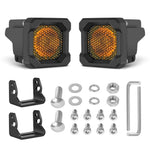 feux travail led noir 50w ip68 étanche ajustables haute luminosité off road unique optique