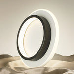 plafonnier led moderne noir blanc rond flux lumineux 249 2000 90 260 surface minimaliste