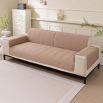 housse canapé extensible imperméable anti griffes animaux salon moderne gris beige rayures