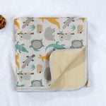 tapis imperméable anti éclaboussures sol couverture bébé animaux fruits pois illustration enfantine polyester