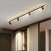 luminaire suspendu moderne blanc noir spots orientables éclairage diffus minimaliste chambre salon