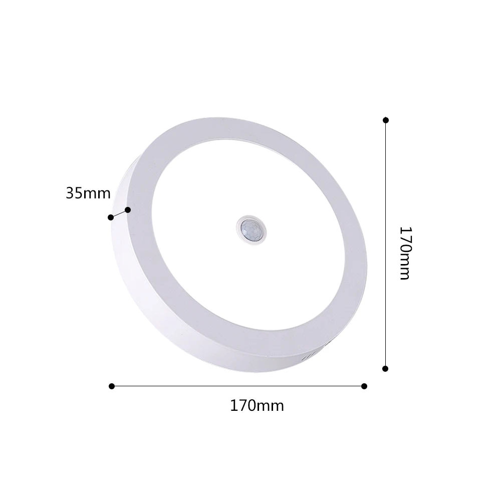 plafonnier led rond moderne blanc capteur mouvement interrupteur tactile salon cuisine