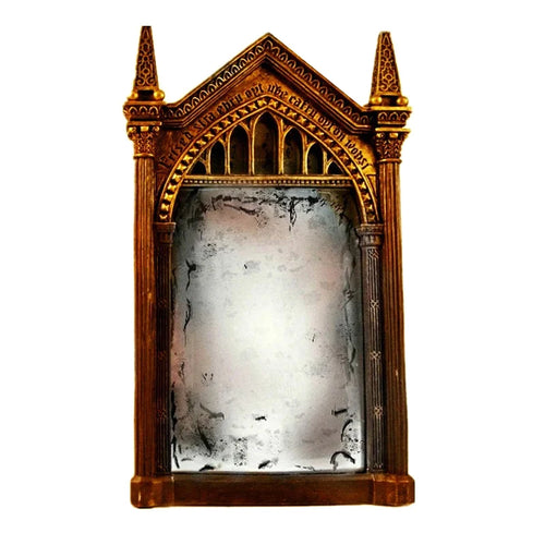 miroir ornement gothique motifs floraux doré décoration intérieure halloween sorcellerie magique ornements gothiques