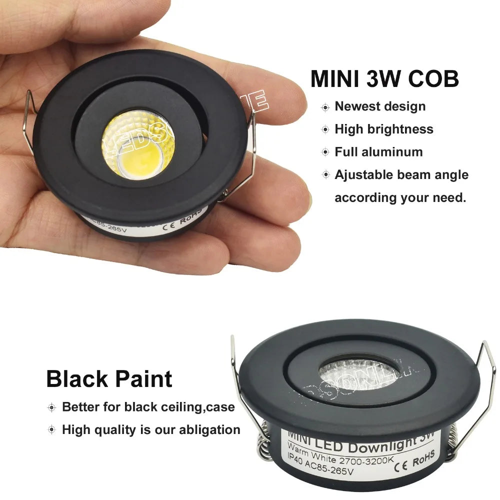 éclairage led spot noir blanc argent moderne clips transformateur câbles 12v 40 45mm 52mm