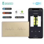 interrupteur wifi rideaux connecté app smart life tuya alexa google moderne minimaliste bluetooth