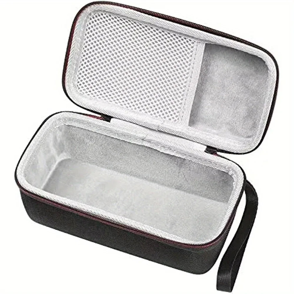 étui protection portable haut parleur noir rouge mousse texturée transport robuste intérieur doublé poignée