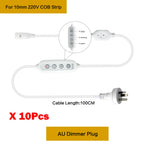 adaptateur led commutateur atténuation blanc moderne câble puissance 100cm prises eu uk us