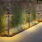 lampe extérieure moderne led noire étanche aluminium base fixation 500mm 690mm