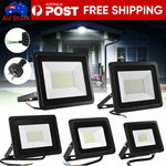 projecteur led 30w 50w 100w noir moderne étanche ip66 câble alimentation prise électrique vis