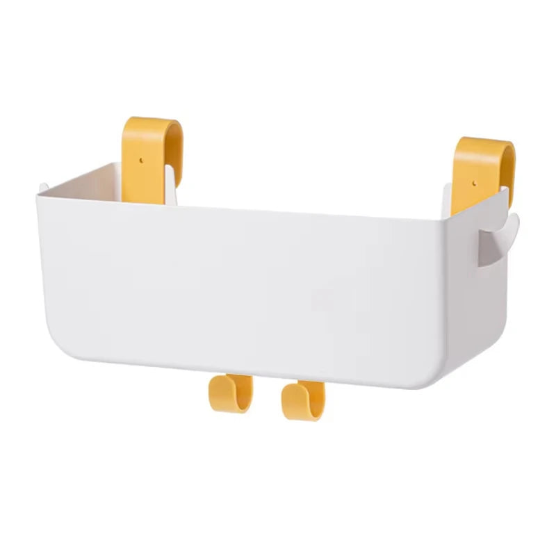 organisateur mural blanc vert clips rangement moderne minimaliste téléphone clés cosmétiques