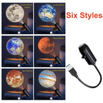 projecteur lumineux usb noir moderne clips câble led veilleuse chambre fenêtre decoration murale