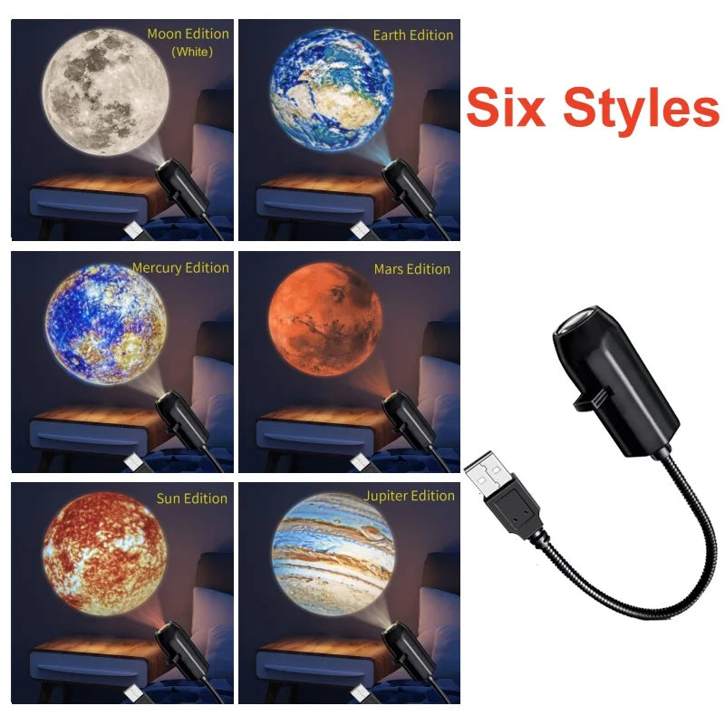 projecteur lumineux usb noir moderne clips câble led veilleuse chambre fenêtre decoration murale