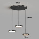 suspension lumineuse moderne plusieurs lampes noir argenté base câbles métalliques abat jour opaques minimaliste