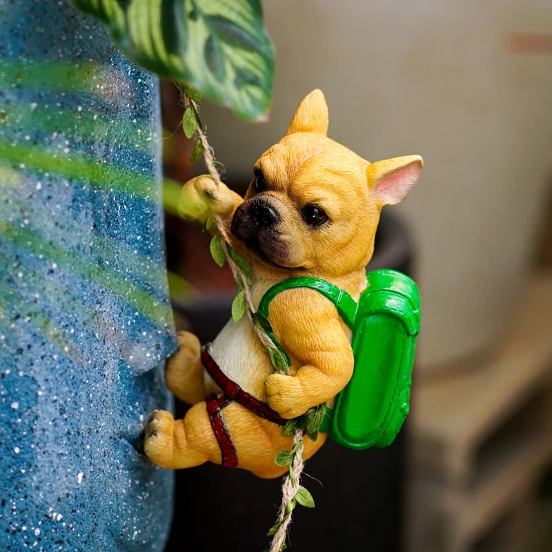 figurine lapin résine orange blanc peluche panier pommes décoration intérieure extérieure balcon jardin