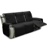 housses fauteuil inclinable gris quilté moderne élastique ajustable poche rangement lavage machine salon