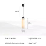 lampe suspendue marbre moderne blanc noir salle bain salon chambre