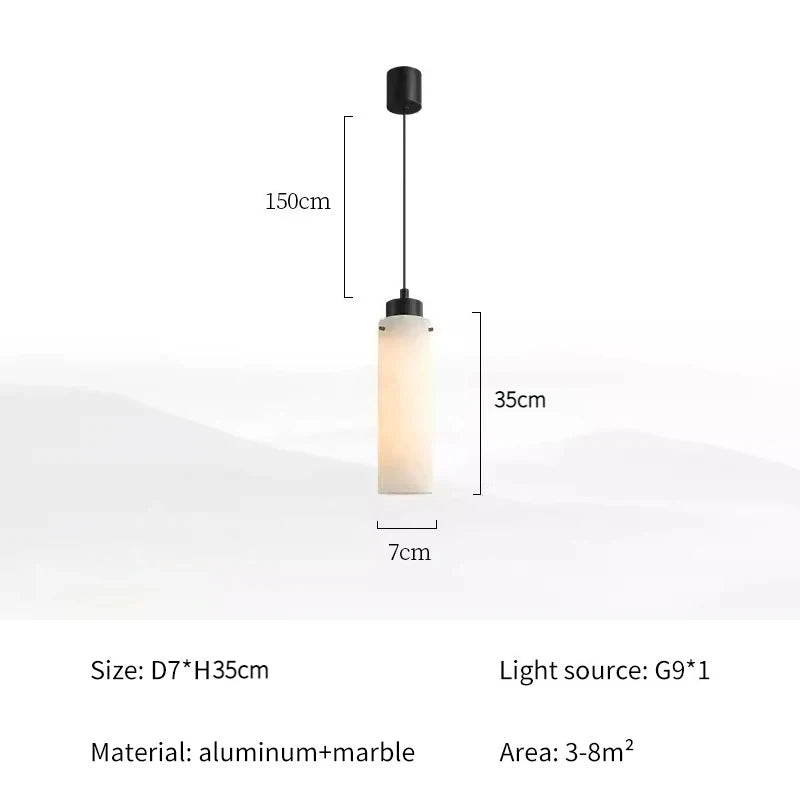 lampe suspendue marbre moderne blanc noir salle bain salon chambre