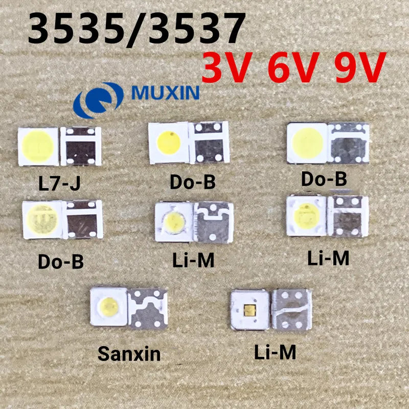 diodes led blanc froid 3v 6v 3535 surface mount électronique cathode anode