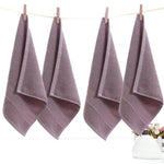 serviettes bain coton texturées rose bleu clair gris serviettes toilette moderne salle bains