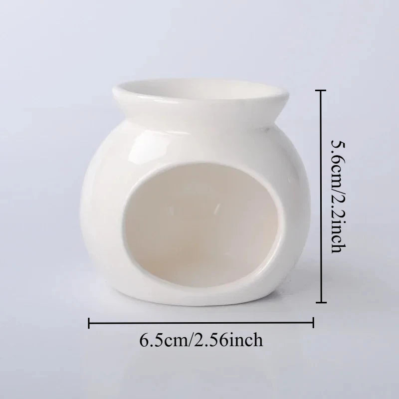 diffuseur huiles essentielles moderne céramique blanc jaune vert rose bleu uni opaque